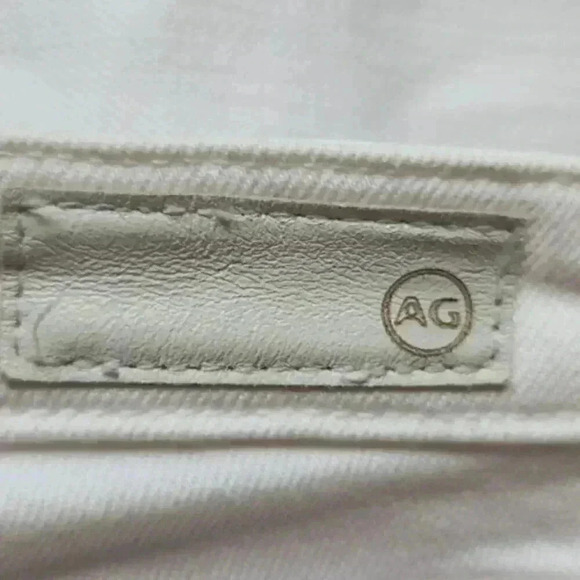 WOMEN'S ADRIANO GOLDSCHMIED AG JEANS ☆ WHITE ☆ STILT ROLL-UP  CIGARETTE - Picture 9 of 11